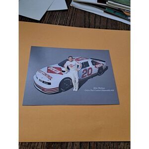 Vintage Mike Wallace #20 Orkin Pest Control NASCAR Postcard 7x5 Oldsmobile